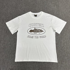 Vintage Graphic Print White T-Shirt Unisex Streetwear Casual Short Sleeve Tee
