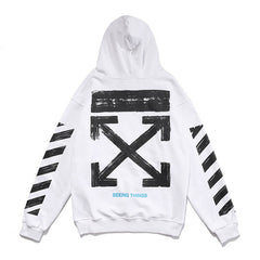 Off-White™ White Arrow Graphic Pullover Hoodie