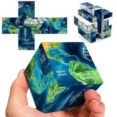 Ziina 3x3 Mirror World Map (3D)