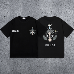 RHUDE Royal Crest T-Shirt – Black