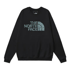 The North Face Paisley Half Dome Logo Crewneck Sweatshirt – Black