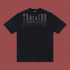 TRAPSTAR Rhinestone Logo T-Shirt Black