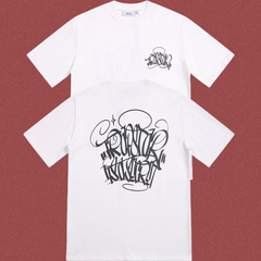 TRAPSTAR White Graffiti Logo T-Shirt