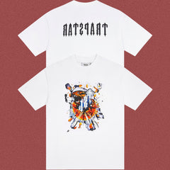 TRAPSTAR Graphic Flame Print Streetwear T-Shirt