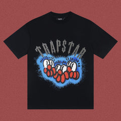 TRAPSTAR Black Graffiti Graphic T-Shirt