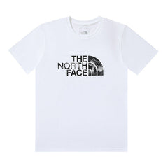 The North Face Stone Texture Logo White T-Shirt
