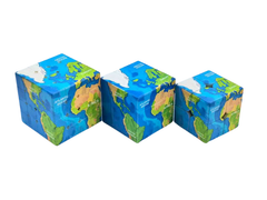 Ziina World Map 3x3 (B)