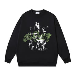 Off-White Graphic Artwork Sweatshirt Black