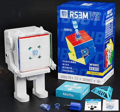 MoYu RS3 M V5 3x3 (Spring Tension + Robot Cube Stand)