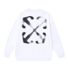 Off-White Blurred Arrow Graphic Sweatshirt White