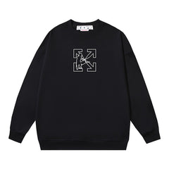 Off-White Outline Arrow Graphic Sweatshirt Black