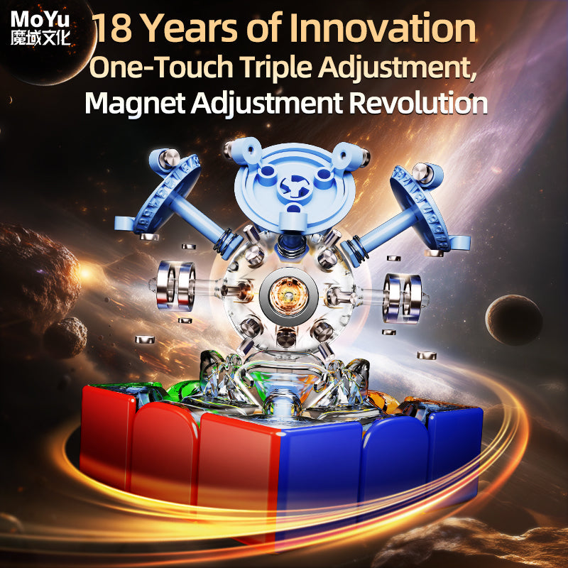 MoYu Super WeiLong 3x3 V2 AI (8-Magnet Ball-Core + MagLev) - 18th Anniversary Edition