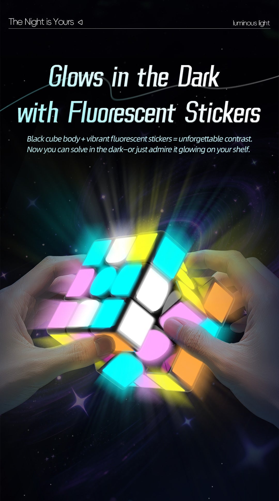 QiYi 2x2 (Glow in the Dark Stickers)