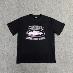 Vintage Graphic Print Black T-Shirt Streetwear Casual Short Sleeve Tee