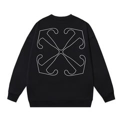 OFF WHITE Outline Arrow Logo Crewneck Sweatshirt
