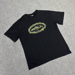 Neon Graphic Print Black T-Shirt Unisex Streetwear Casual Short Sleeve Tee