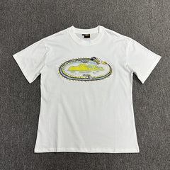 Dragon Graphic White T-Shirt Unisex Streetwear Casual Short Sleeve Tee