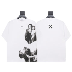 Off-White Religious Graphic T-Shirt White
