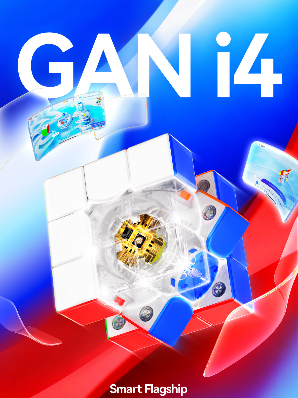 GAN i4 Leap Frosted 3x3 (Smart Cube)