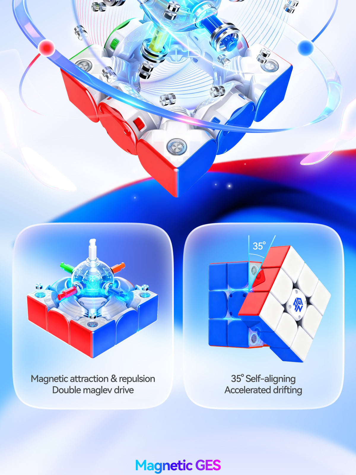 GAN i4 Leap Frosted 3x3 (Smart Cube)