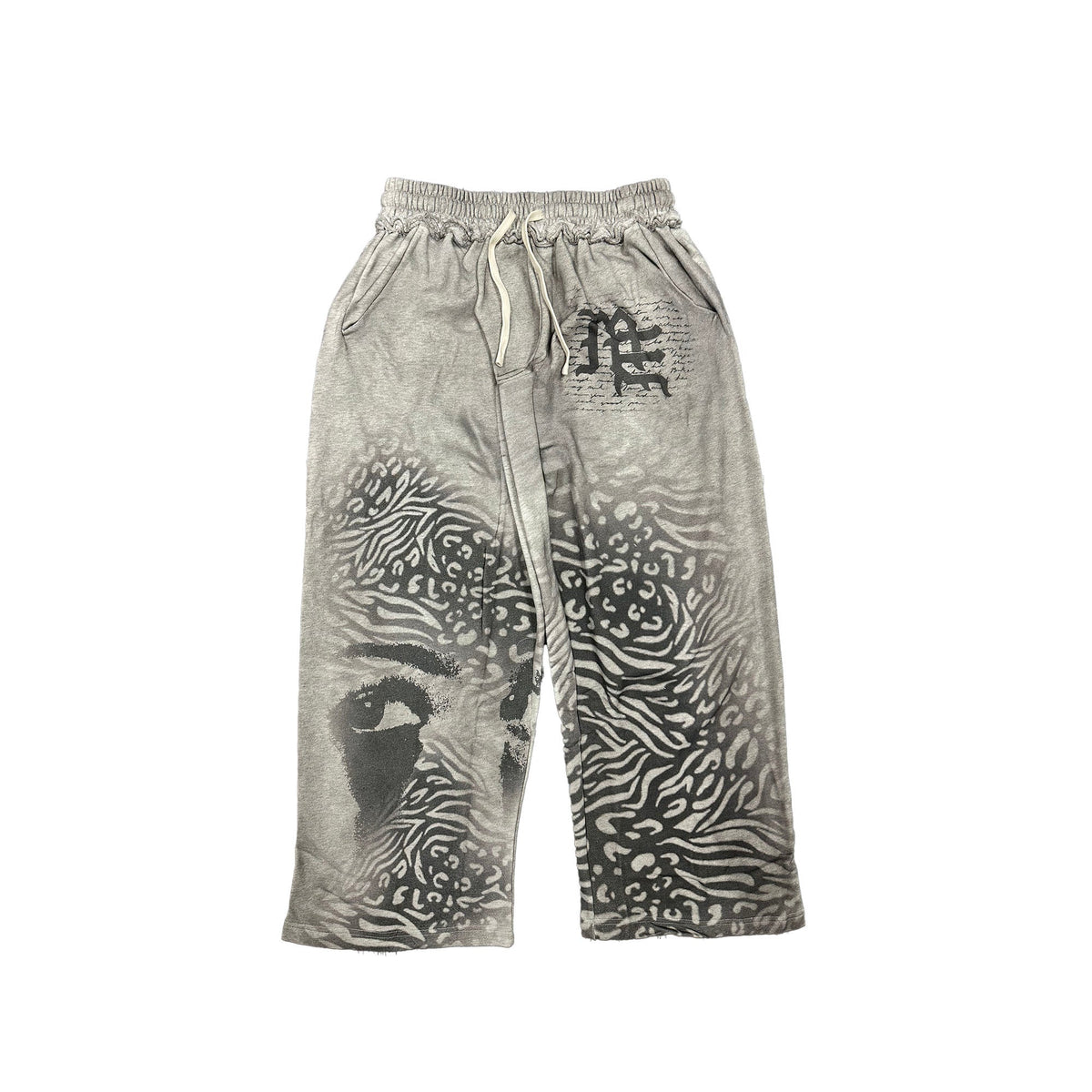 Grey ‘Striped’ Sweatpants