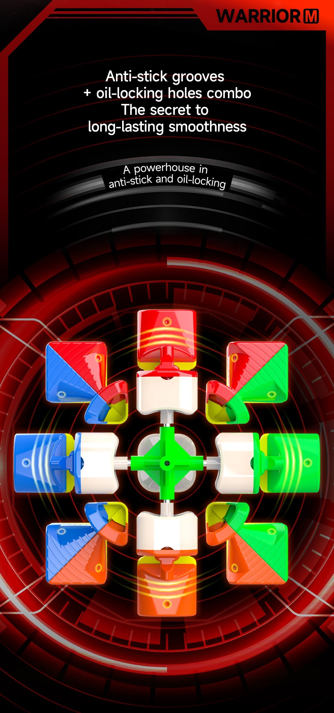 QiYi Warrior M 3x3 (Magnetic + UV Coated)