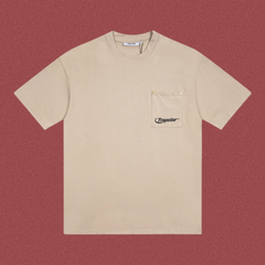 TRAPSTAR Pocket Logo T-Shirt Beige