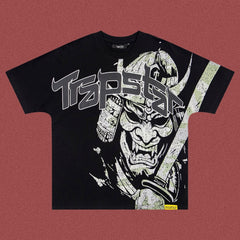 TRAPSTAR Samurai Graphic Oversized T-Shirt Black