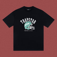 TRAPSTAR Helmet Graphic T-Shirt Black Streetwear Tee
