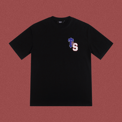TRAPSTAR TS Logo Towel Embroidery T-Shirt Black