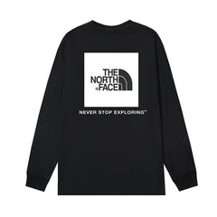 The North Face Box Logo Never Stop Exploring Long Sleeve T-Shirt – Black