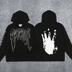 REVENGE Hand Graphic Pullover Hoodie