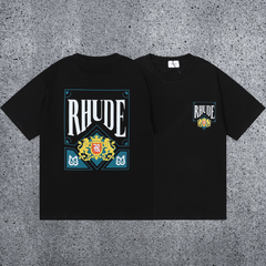 RHUDE Crest Graphic T-Shirt – Black