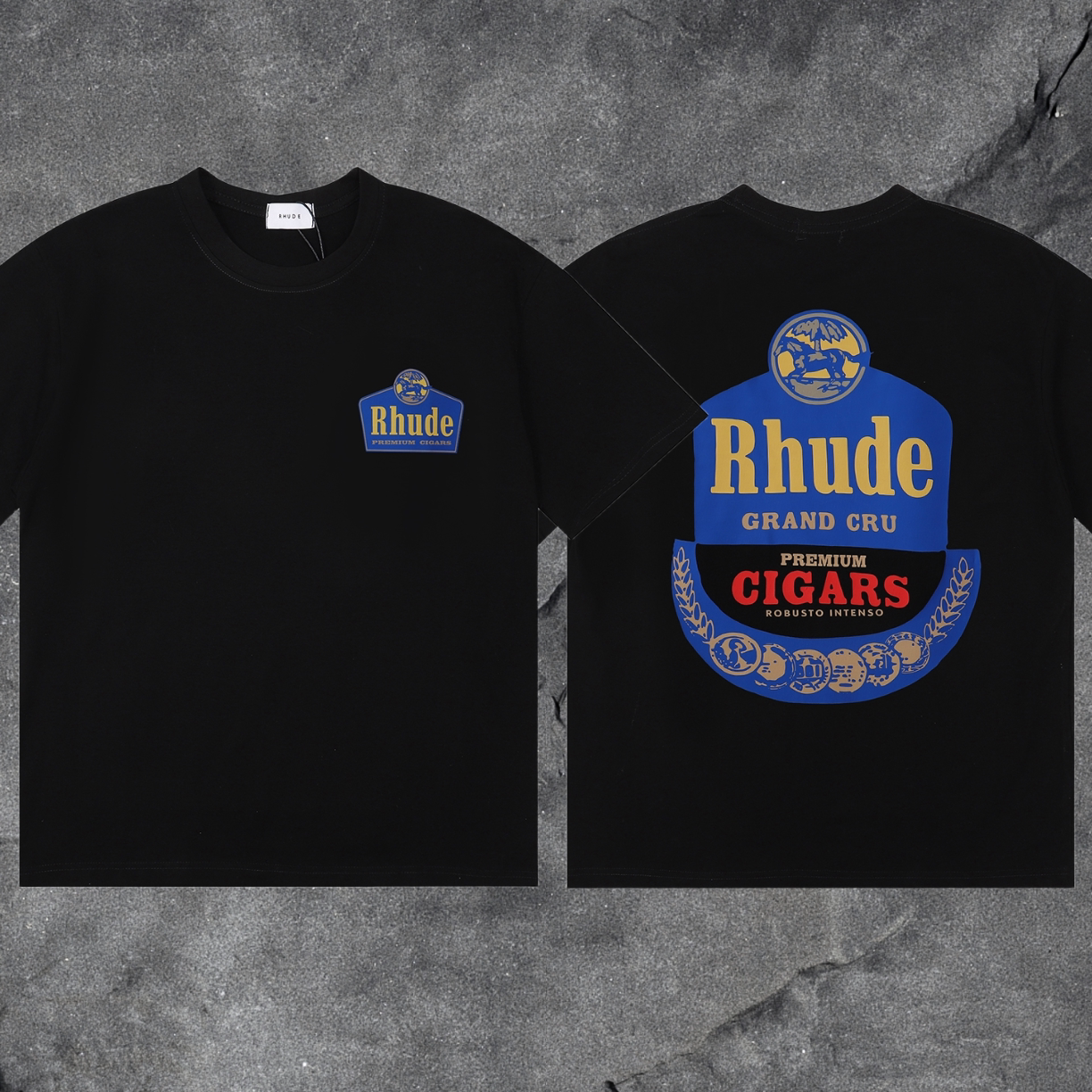 RHUDE Grand Cru Cigars Graphic T-Shirt
