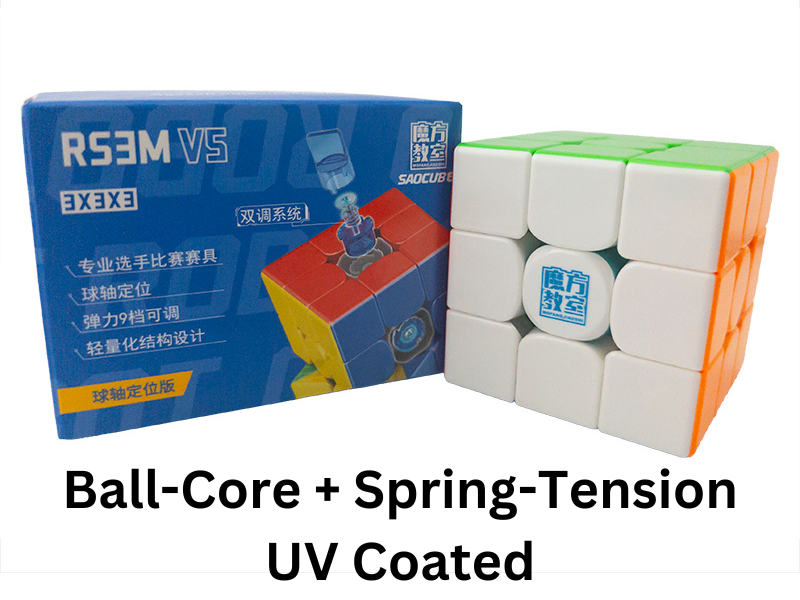 MoYu RS3 M V5 3x3 (Spring-Tension + Ball-Core + UV SAOCube SE)