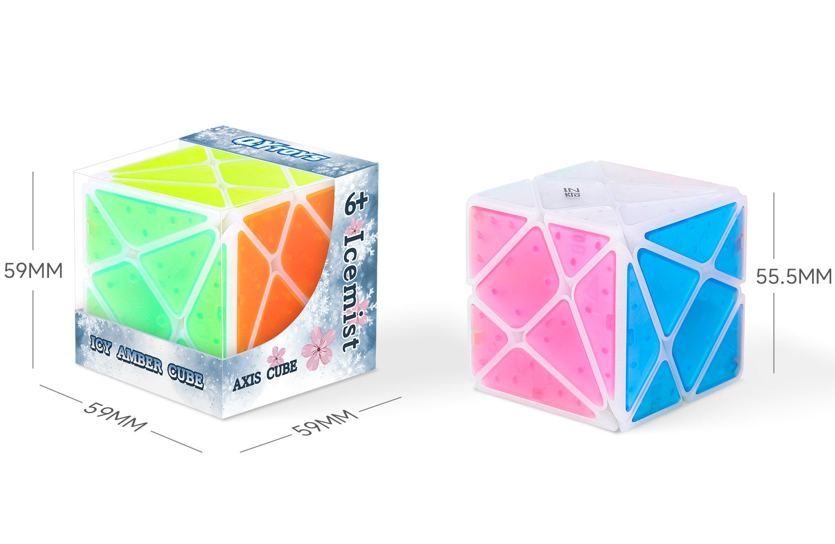 QiYi Axis Cube (Tiled - Icy Amber)