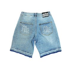 ‘ME’ Rhinestone Denim Shorts