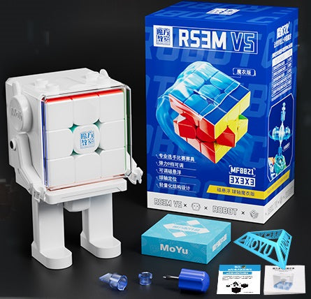 MoYu RS3 M V5 3x3 (Ball Core UV + Robot Cube Stand)