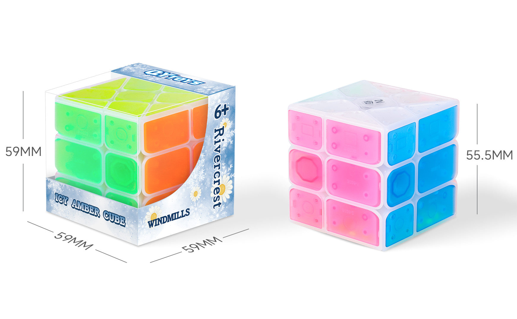 QiYi Windmill Cube (Tiled - Icy Amber)